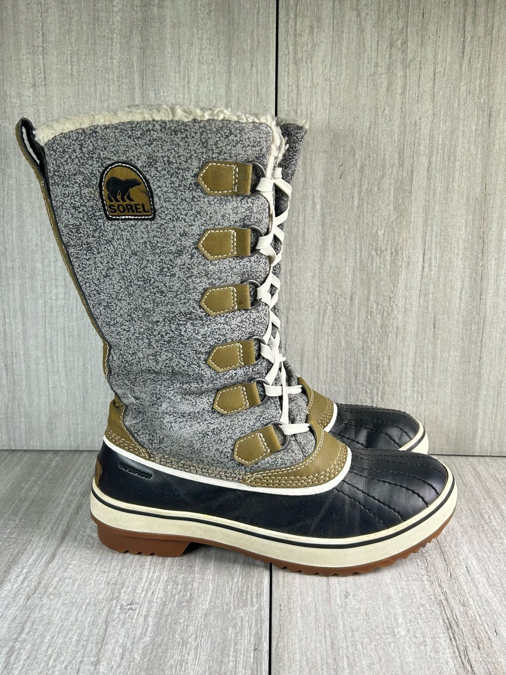 Sorel Tivoli High II Tall Lace-Up Lined Winter Snow Boots Women’s Size 7